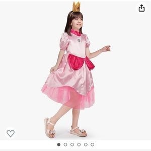 Atchca Peach Princess Costume Girls
